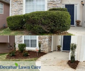Decatur Lawn Care Shrub and Mulch Job